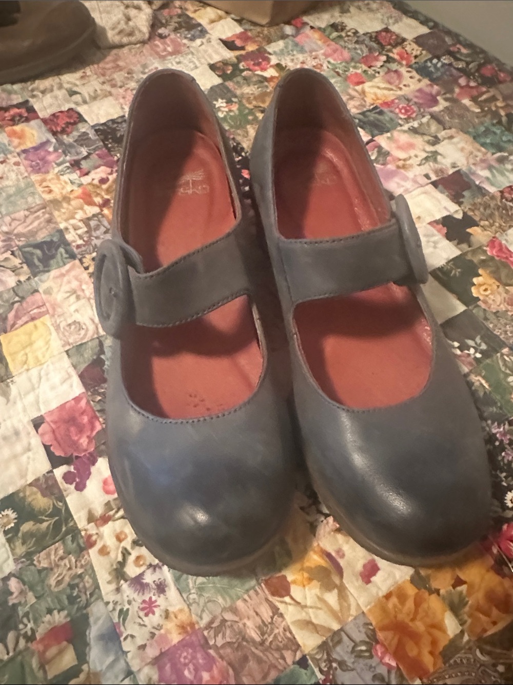 Dansko Mary Jane Comfort Shoes in Slate Blue
